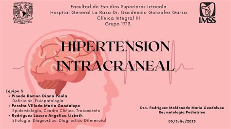 Hipertension Intracraneal Ang Lica Rodr Guez Udocz