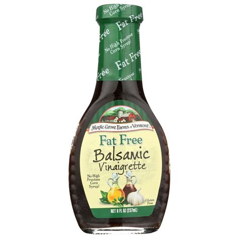 Maple Grove Farms Salad Dressing Fat Free Balsamic Vinaigrette 8 Oz