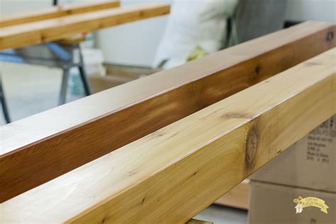 Diy Project Finishing Wood Beams Prairie Californian