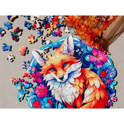 Wooden Fox Puzzle The Board Game Hut