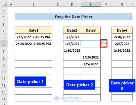 Free Excel Date Picker Bosmonitor