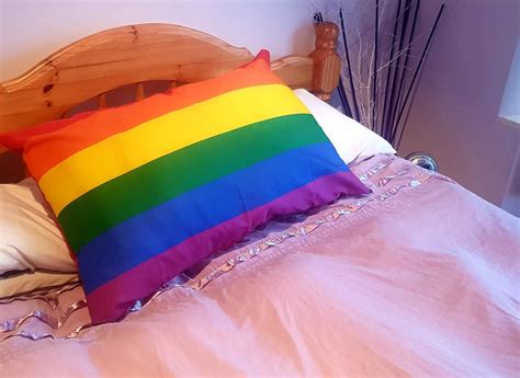 Large Gay Pride Flag Pillow Cover Etsy