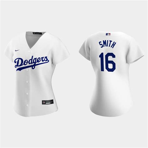 Women Los Angeles Dodgers Will Smith White Replica Home Jersey - OK MLB ...