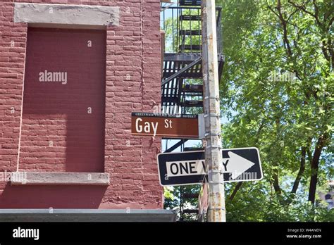 Gay Street In Greenwich Village New York Stock Photo Alamy