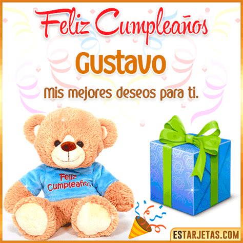 Feliz Cumplea Os Gustavo Im Genes Tarjetas Y Mensajes