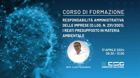 Responsabilit Amministrativa Delle Imprese D Lgs N I