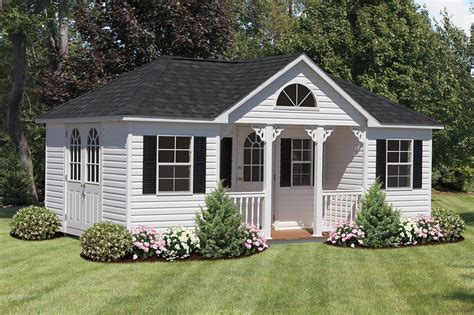 Hip and Dormer Poolhouse with Porch 12x24 - The Shed Haus