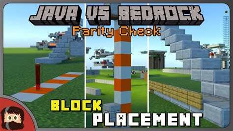 Java Vs Bedrock Block Placement Differences Java Vs Bedrock Parity