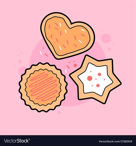 Sweet Cookies Royalty Free Vector Image Vectorstock