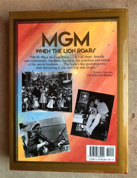 MGM : When the Lion Roars by Peter Hay 1991 Hardcover W/ DJ - Etsy