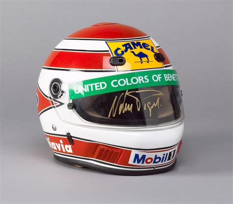 Bonhams Cars : A replica signed Nelson Piquet BELL helmet, 1989,