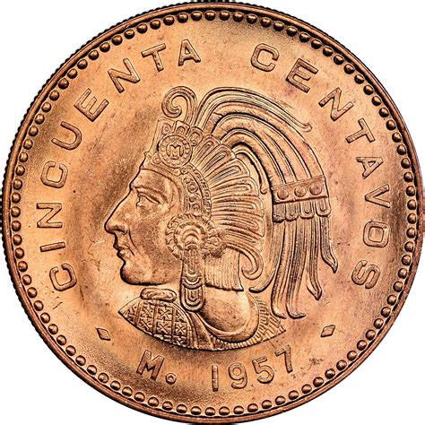 Mexico ESTADOS UNIDOS MEXICANOS 50 Centavos KM 450 Prices & Values | N