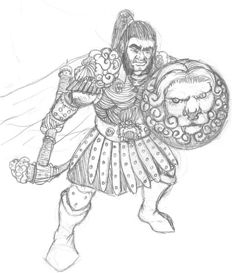 Half-orc Paladin of Nobanion by MatthewWilloughby on DeviantArt