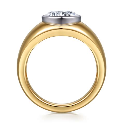 Two Tone Engagement Rings| Mixed Metal |Gabriel & Co. US