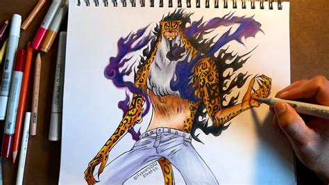 HOW TO DRAW ROB LUCCI AWAKENED ONE PIECE WANOKUNI YouTube