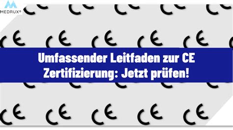 Leitfaden Ce Zertifizierung Pr Fen Was Sie Wissen M Ssen Medrux