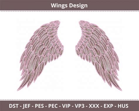 Angel Wings Machine Embroidery Designs In 2022 Machine Embroidery