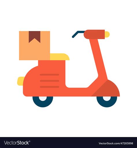 Delivery bike icon image Royalty Free Vector Image