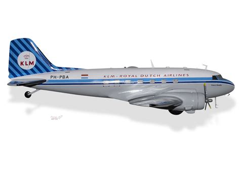 Douglas C-47A Skytrain KLM Royal Dutch Airlines Model – PlaneArts