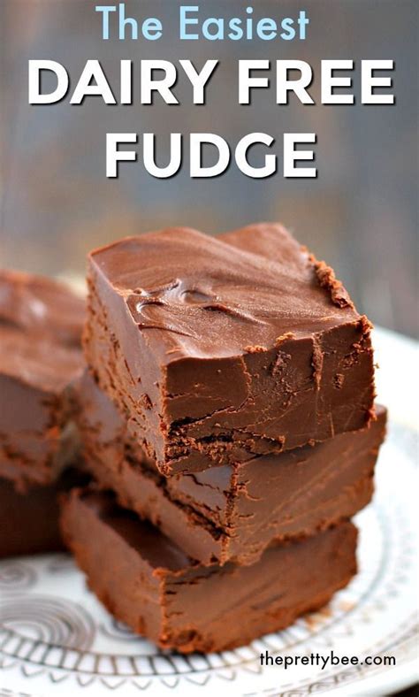 Three Pieces Of Chocolate Fudge Stacked On Top Of Each Other With The