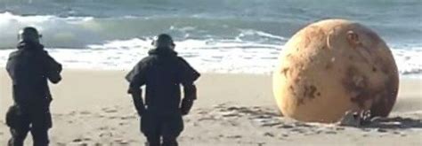 Godzilla Egg Giant Mysterious Metal Orb Washes Ashore In Japan Hot