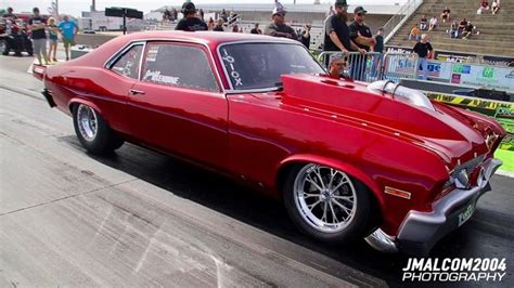 Jesse Oxendine Chevy Nova Turbo X275 Drag Radial