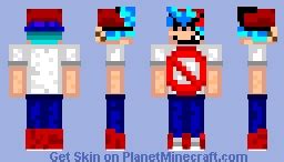 Boyfriend FNF Minecraft Skin