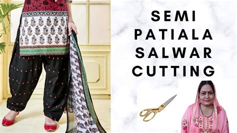 Semi Patiala Salwar Cutting In 5 Minसेमी पटीयाला सलवार Youtube