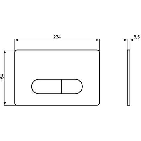 Ideal Standard Oleas Plaque de déclenchement Oleas M1 SmartFlush