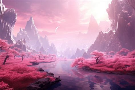 Pink mountains landscape panoramic outdoors. | Free Photo - rawpixel