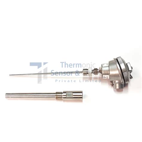 Rtd Sensor With Bar Stock Threaded Thermowell Thermonicindia