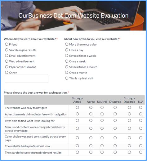 11 Website Feedback Form Template Doctemplates