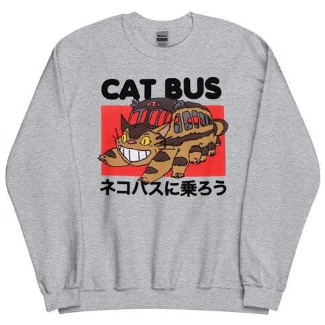 My Neighbor Totoro Cat Bus Sweatshirt Ghibli Sweatshirt Ghibli