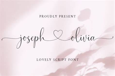 Descargar Fuente Joseph Olivia Calligraphy Script Gratis En Ifont