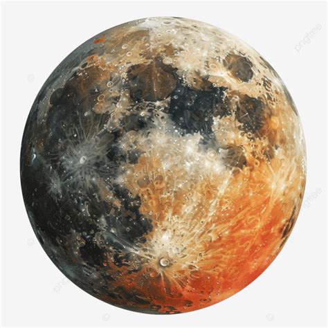 Lunar Eclipse Watercolor Planet, Moon, Lunar, Eclipse PNG Transparent ...