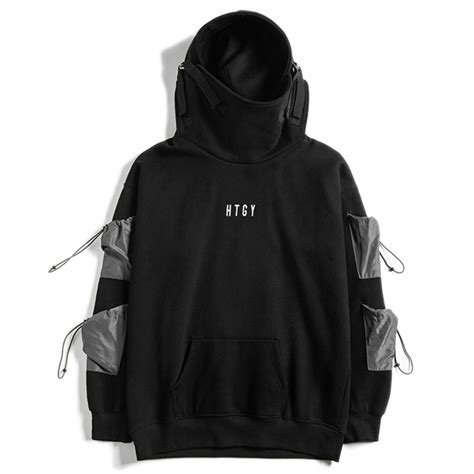 Black Cyberpunk hoodie - Cyberpunk Clothing