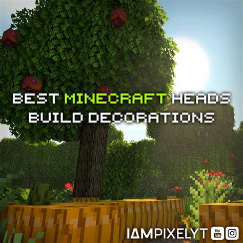 Best Minecraft Heads Build Decorations! 🍎 : r/Minecraftbuilds