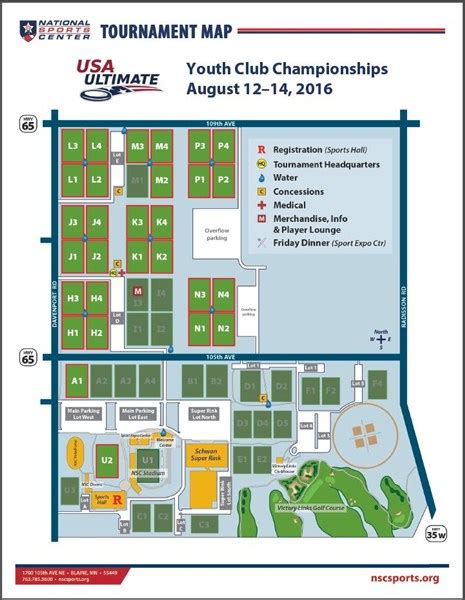 National Sports Center Field Map | Color 2018