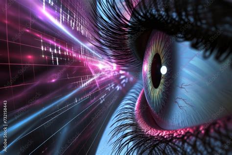 Human Cyborg Ai Eye Corneal Dystrophy Eye Idea Optic Nerve Lens Optic