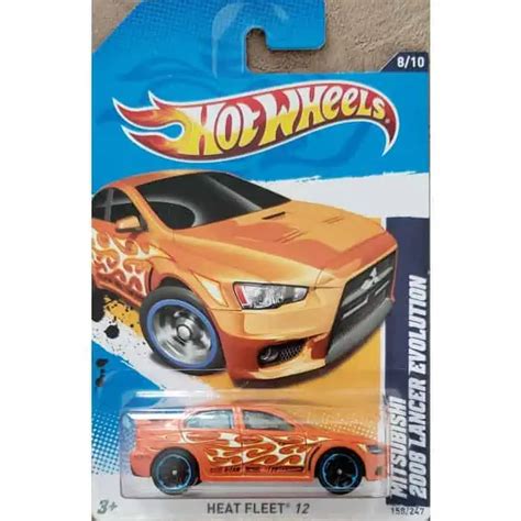 Hot Wheels Heat Fleet Mitsubishi Lancer Evolution Universo Hot Wheels