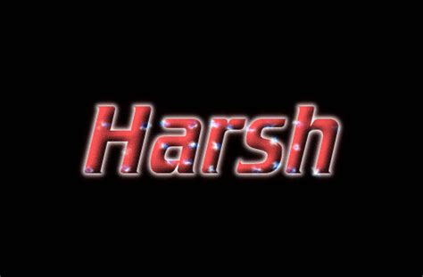 Harsh Logo | Free Name Design Tool from Flaming Text