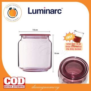 Jual Luminarc Toples Kue Rondo Jar Ice Pink Per Pcs Indonesia Shopee