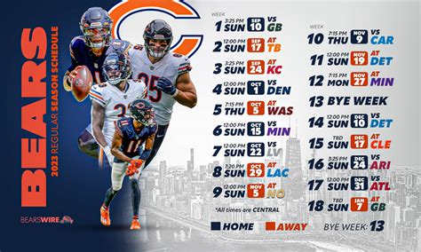 Alexander Graham Buzz Chicago Bears Schedule