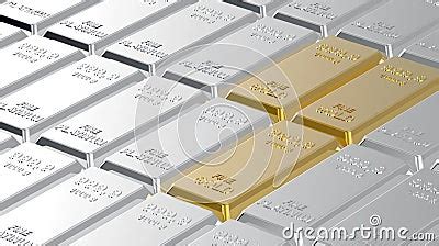 Stacks Of Platinum Bars Stock Photo Illustration Of Price