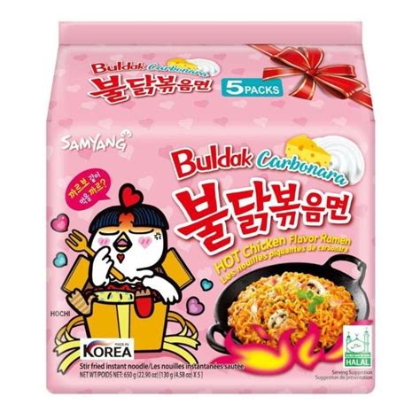 Samyang Buldak Carbonara Hot Chicken Flavor Ramen Instant Noodle Made In Korea Halal
