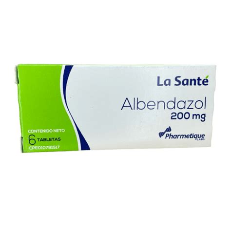 Albendazol 200 Mg X 6 Tabletas Farma Prime