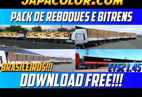 Pack De Reboques E Bitrens Brasileiros Mods Ets2 1 45 Dalenha Mods