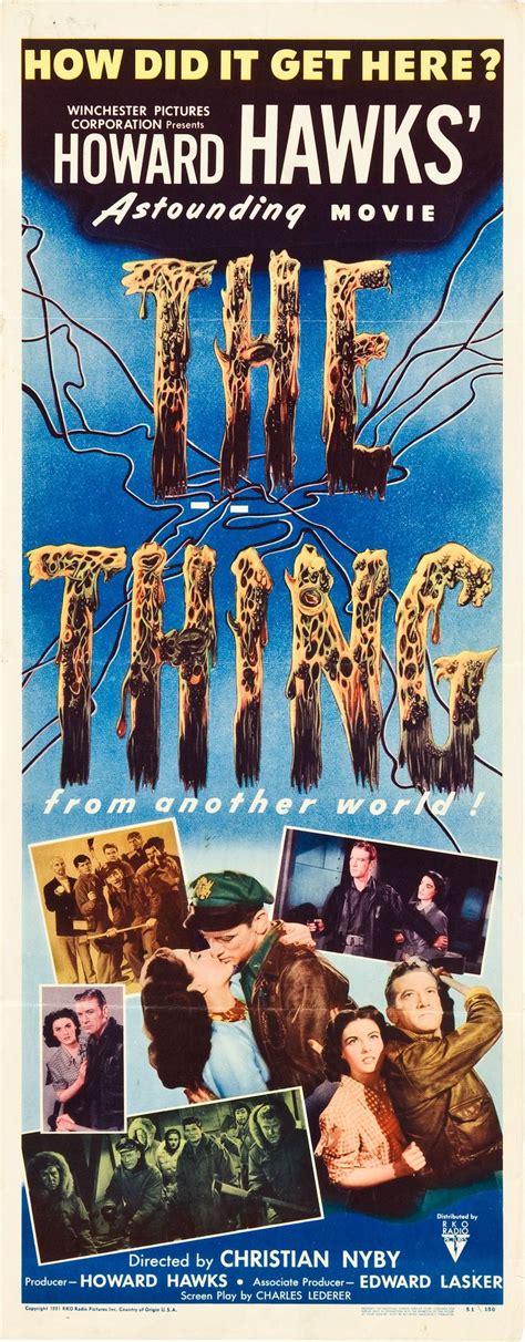 The Thing 1951 Science Fiction Movie Science Fiction Movie Posters