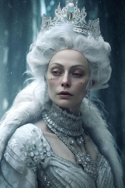 Premium AI Image | The queen of the snow queen