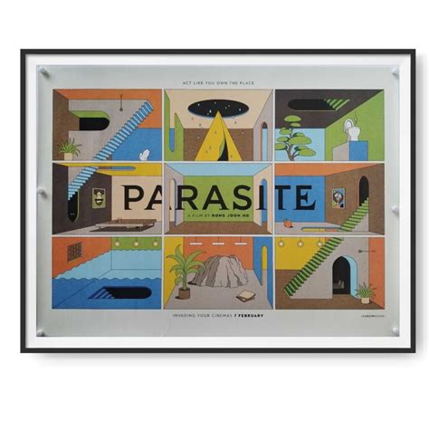 Parasite 2019 3 X Original Advance UK Quad Posters Cinema Poster